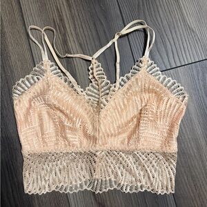 Lace Bralette in Peach